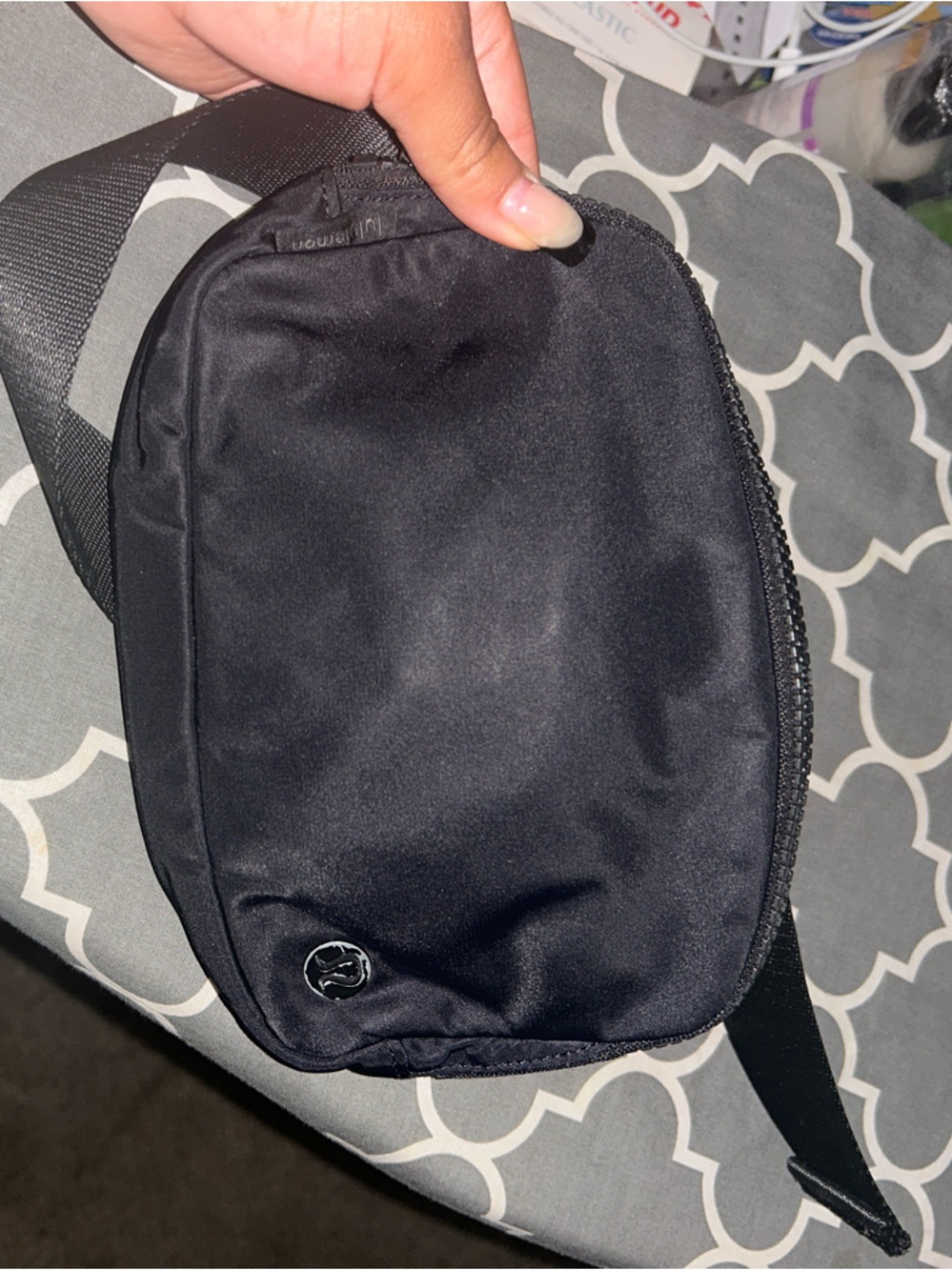 lululemon athletica Black Belt Bag with Minimal Logo